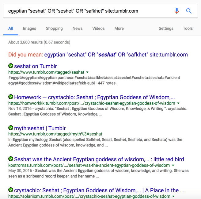 I limited this search to Tumblr!